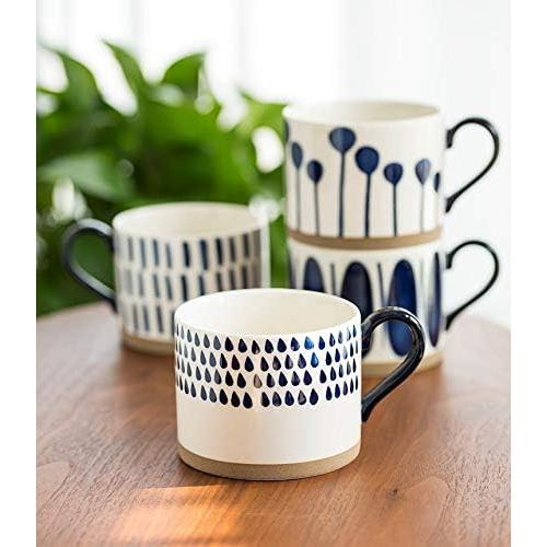 Taza Decorativa Grande Koja 15 oz Cerámica Pintada a Mano