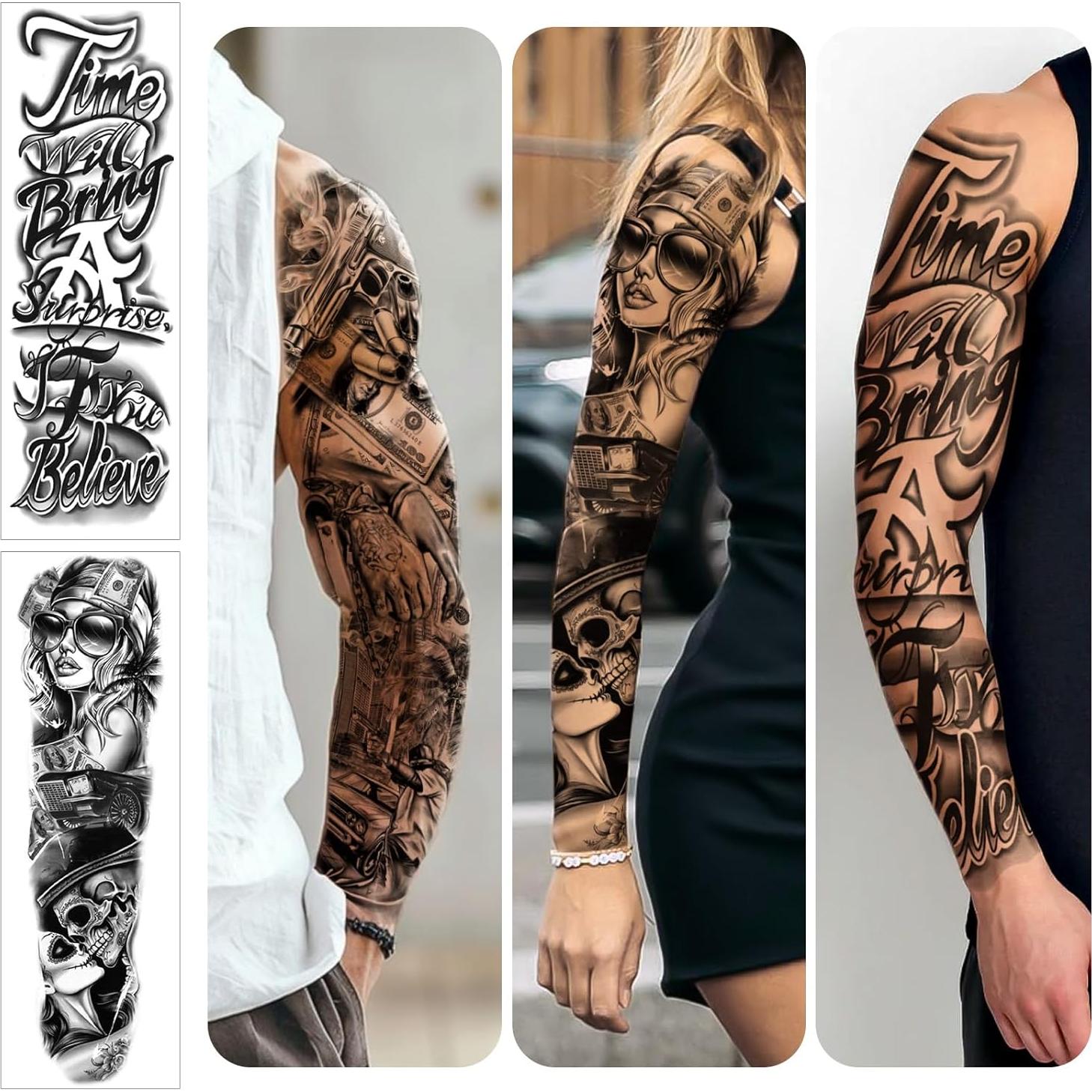 46 Tatuajes Temporales Chicanos Atydkug - Estilo Grande y Pequeño