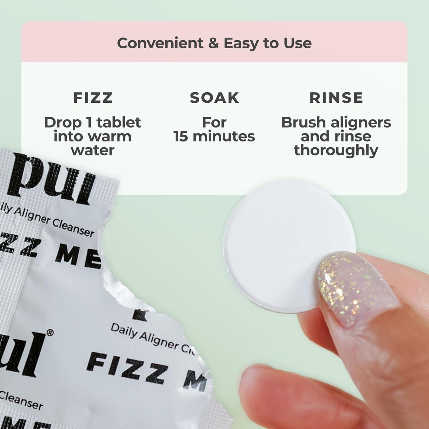 Tabletas Limpiadoras PUL 96 Unidades - Para Alineadores y Retenedores