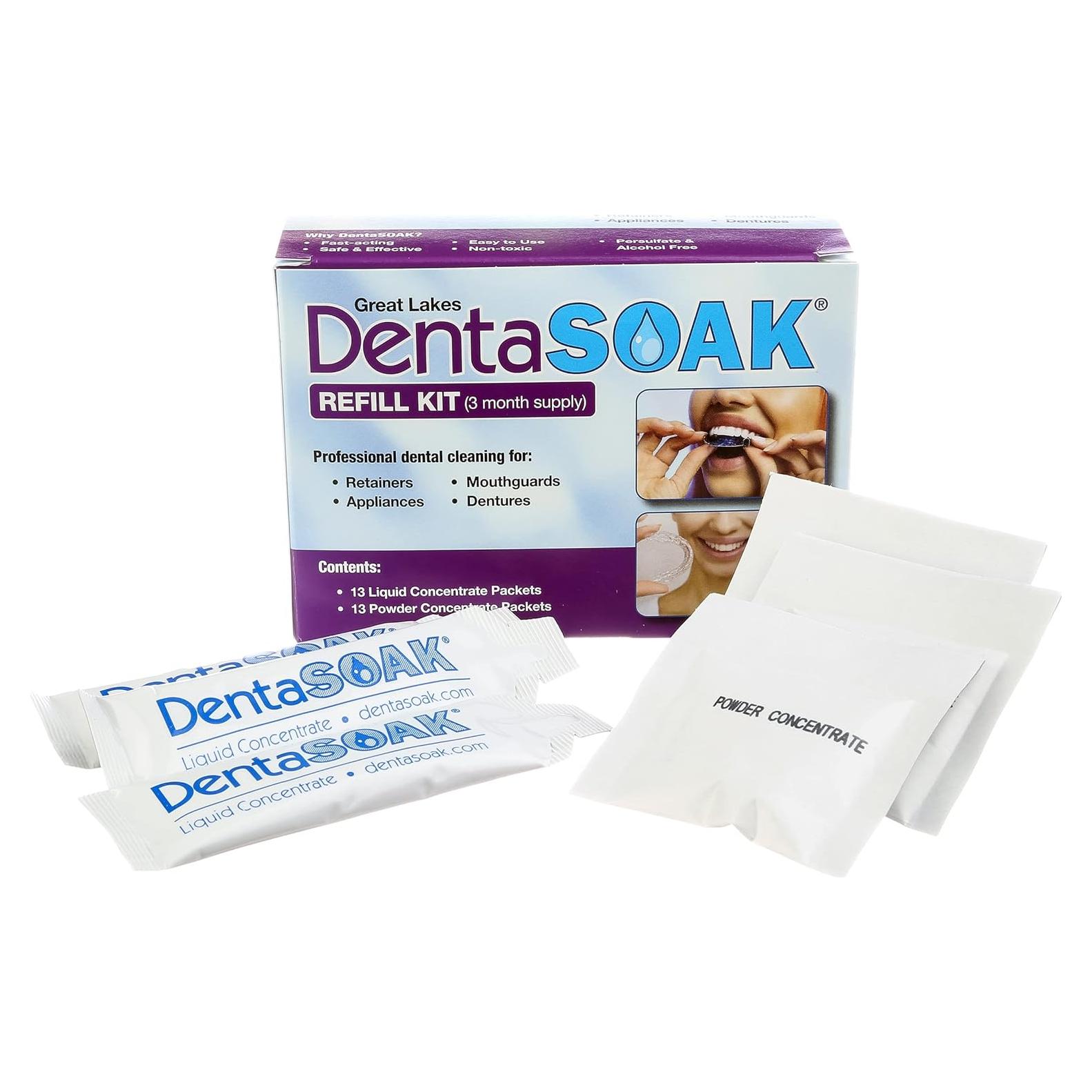 Kit de Recarga DentaSOAK - Limpiador para Dentaduras y Retenedores