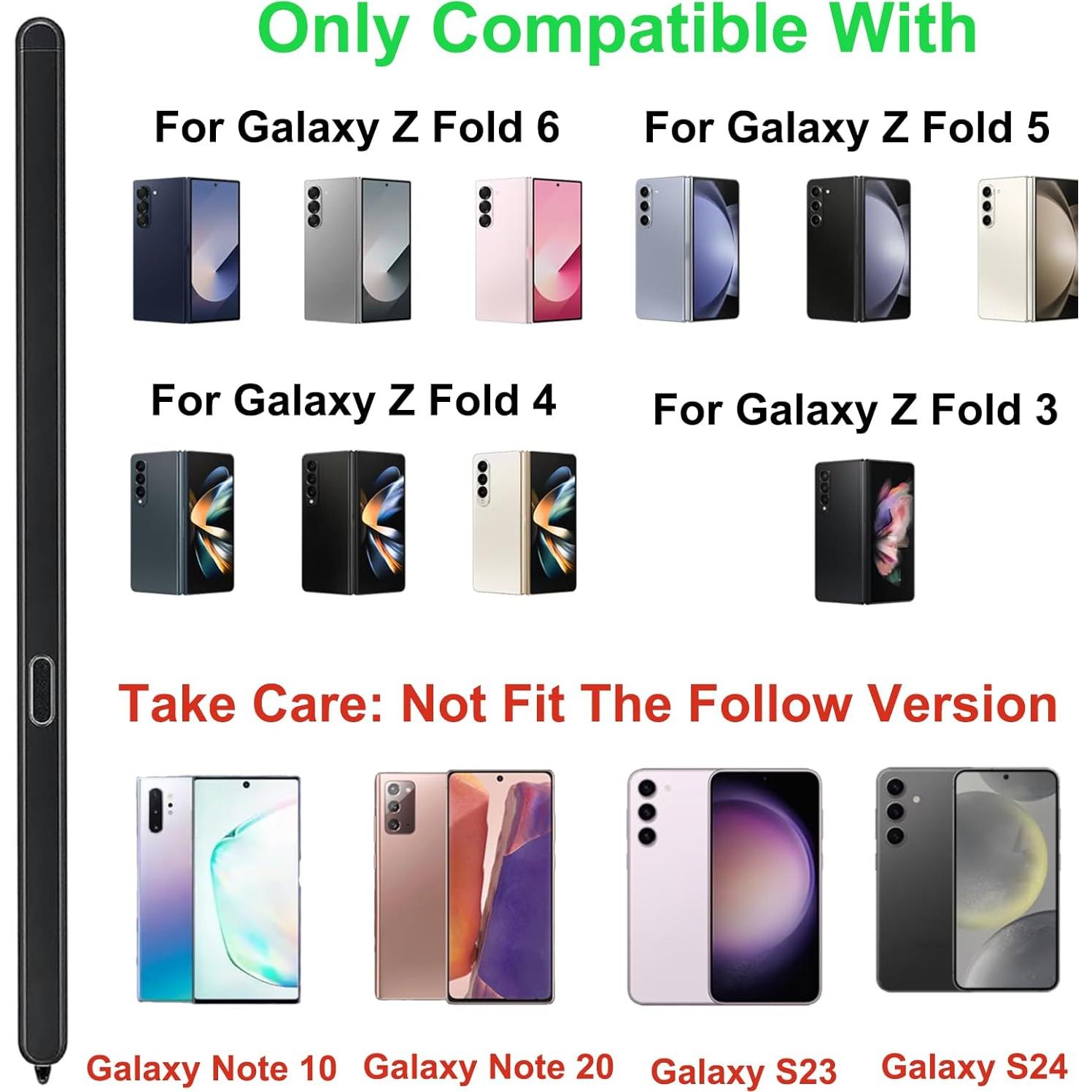 S Pen Fold Edition Anglepingping para Galaxy Z Fold 6 Negro