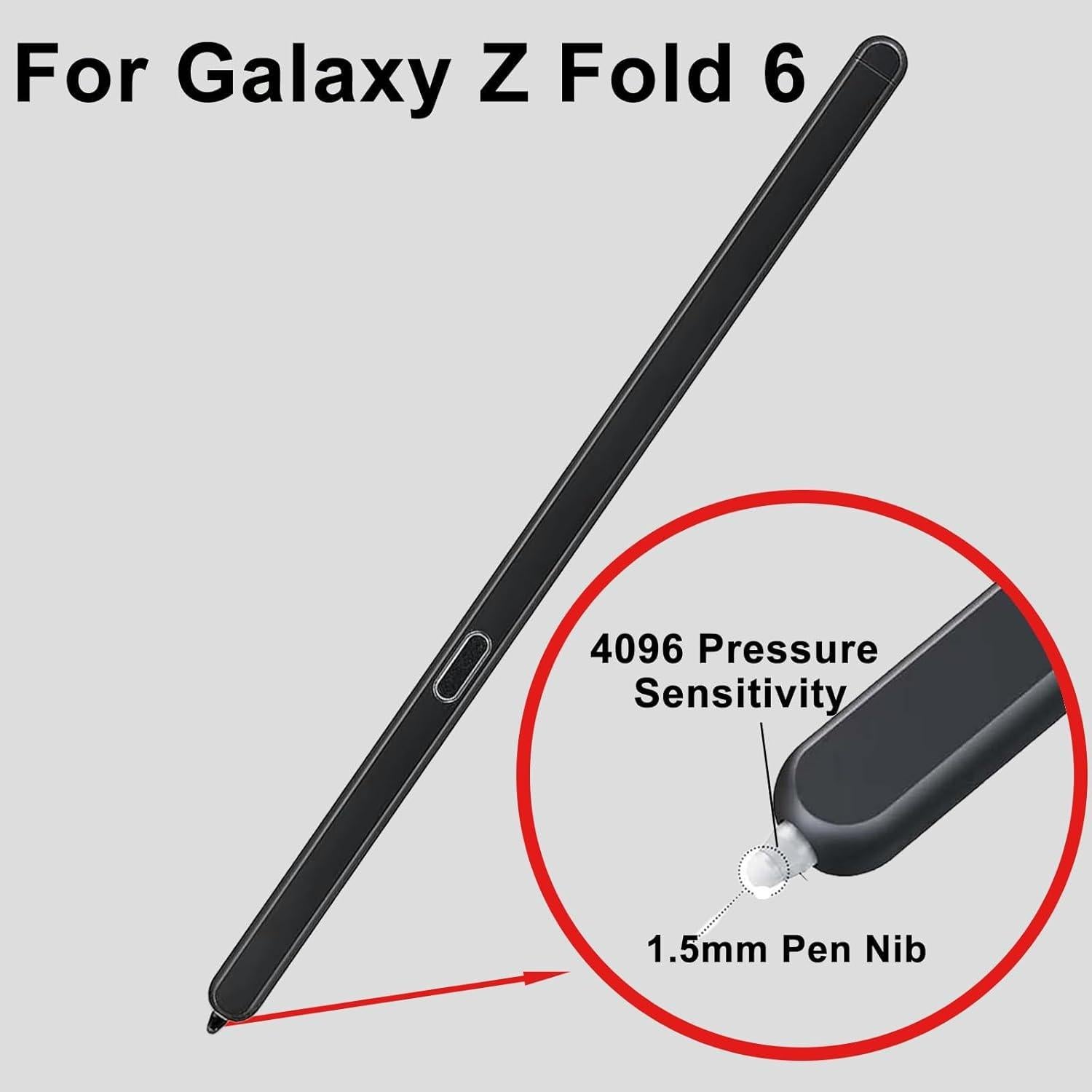 S Pen Fold Edition Anglepingping para Galaxy Z Fold 6 Negro