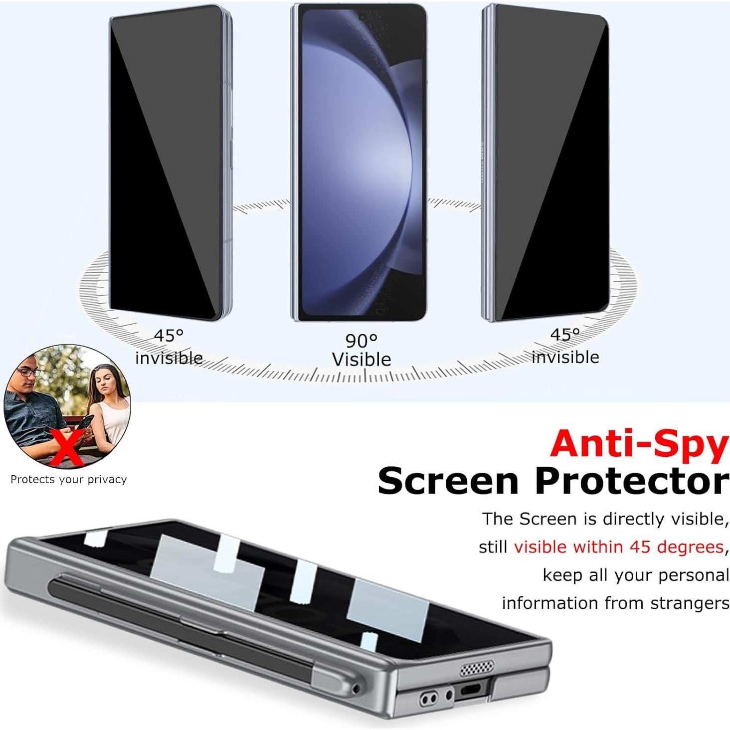 Funda Samsung Galaxy Z Fold 6 con protector y soporte S Pen