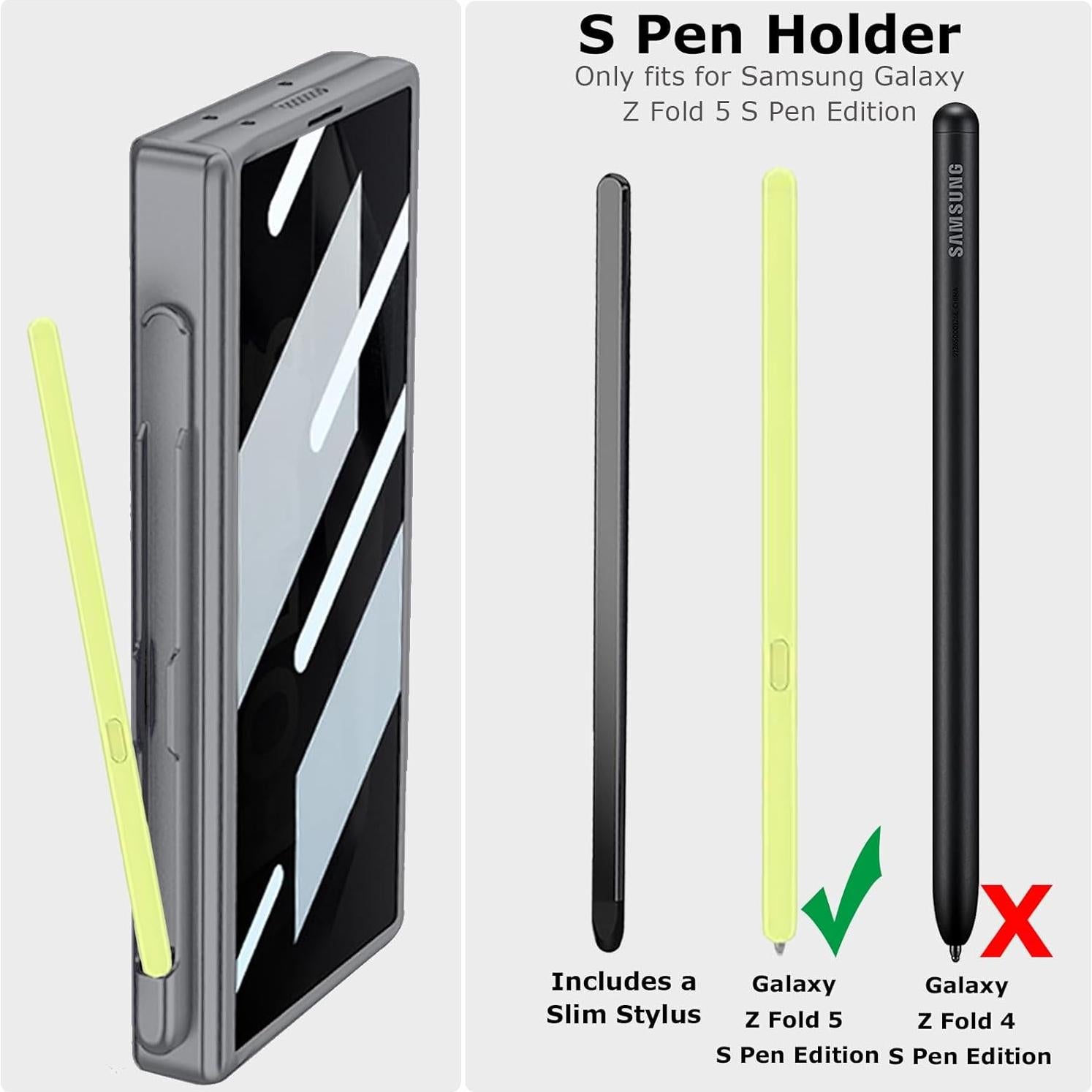 Funda Samsung Galaxy Z Fold 6 con protector y soporte S Pen