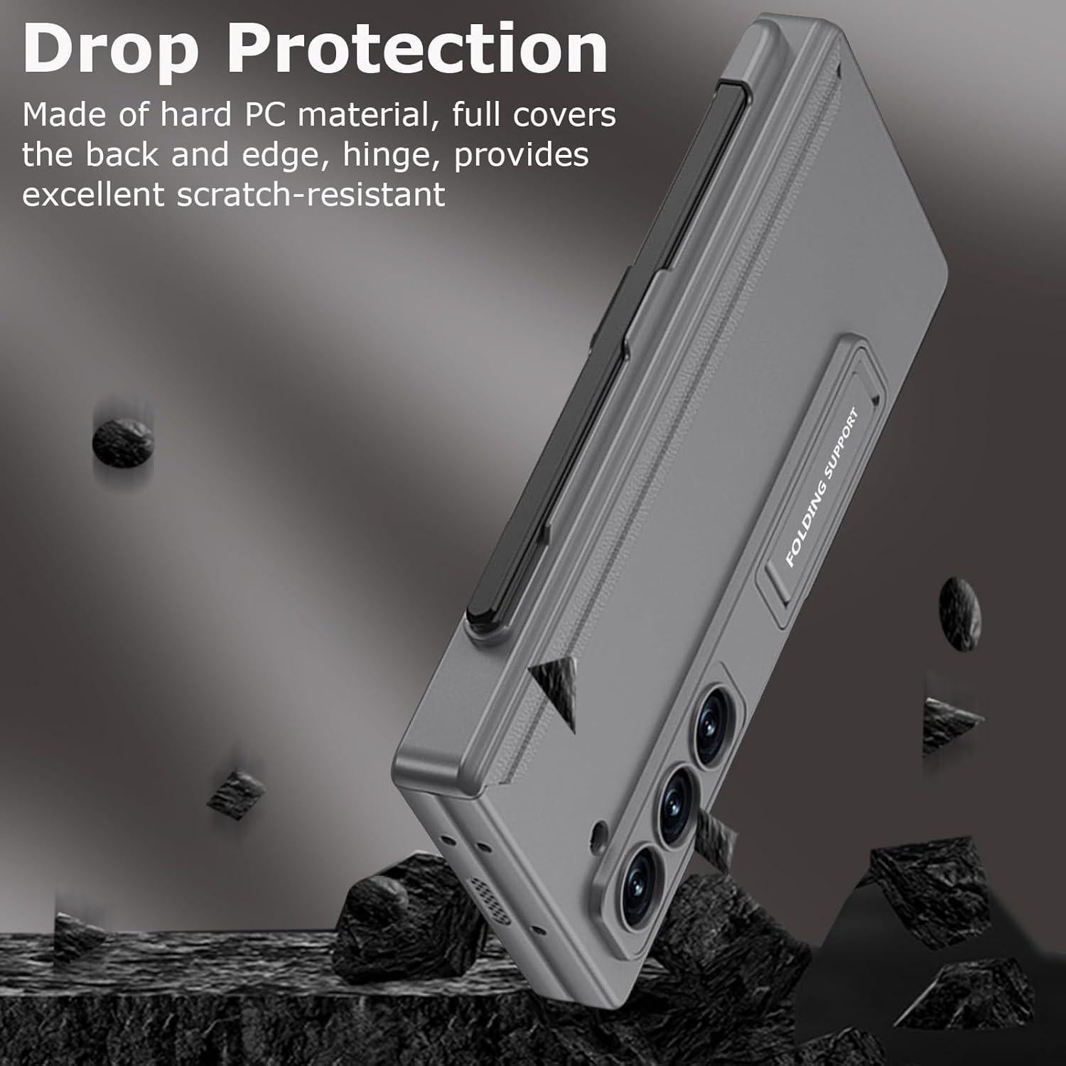 Funda Samsung Galaxy Z Fold 6 con protector y soporte S Pen