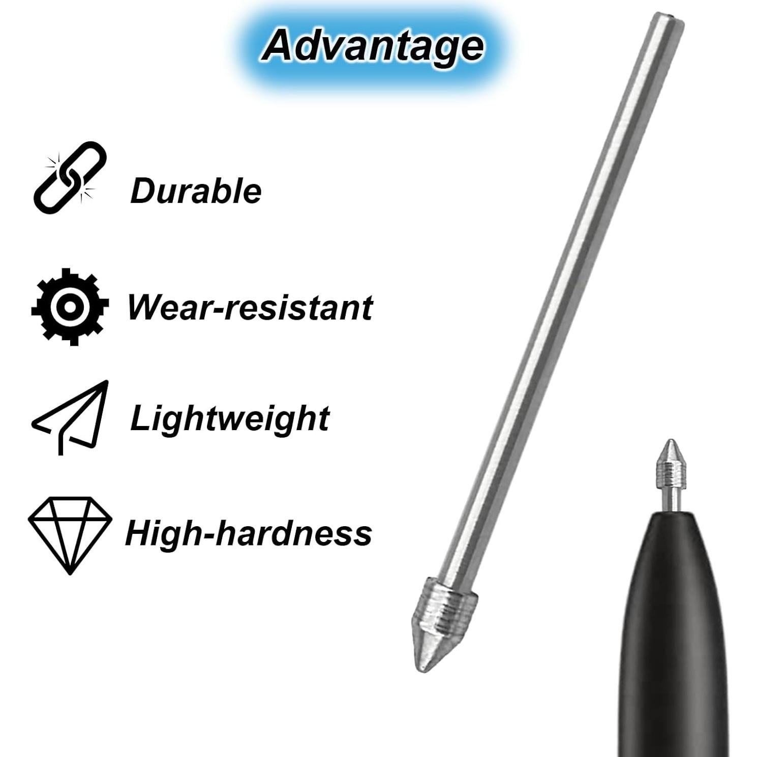 6 Puntas de Metal para Samsung Galaxy Tab S10/S9/S8/S7/S6