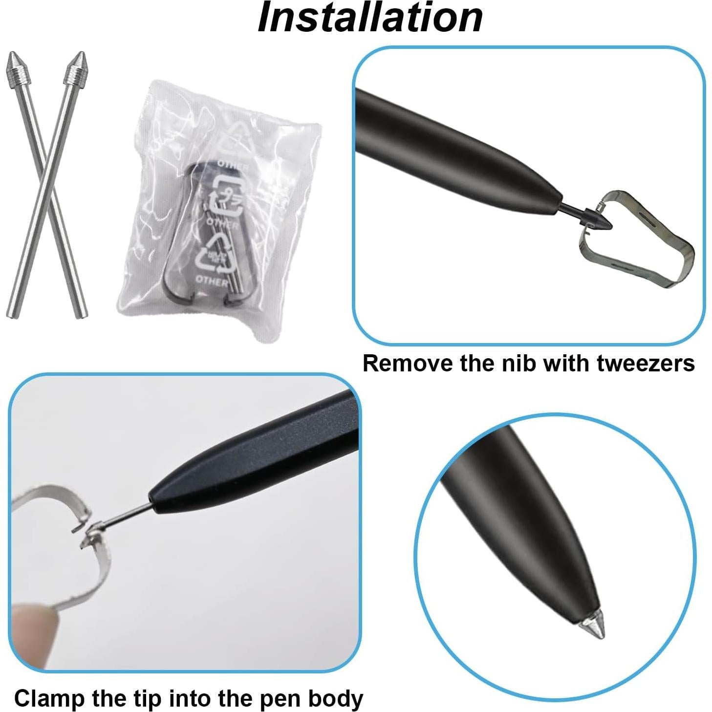 6 Puntas de Metal para Samsung Galaxy Tab S10/S9/S8/S7/S6