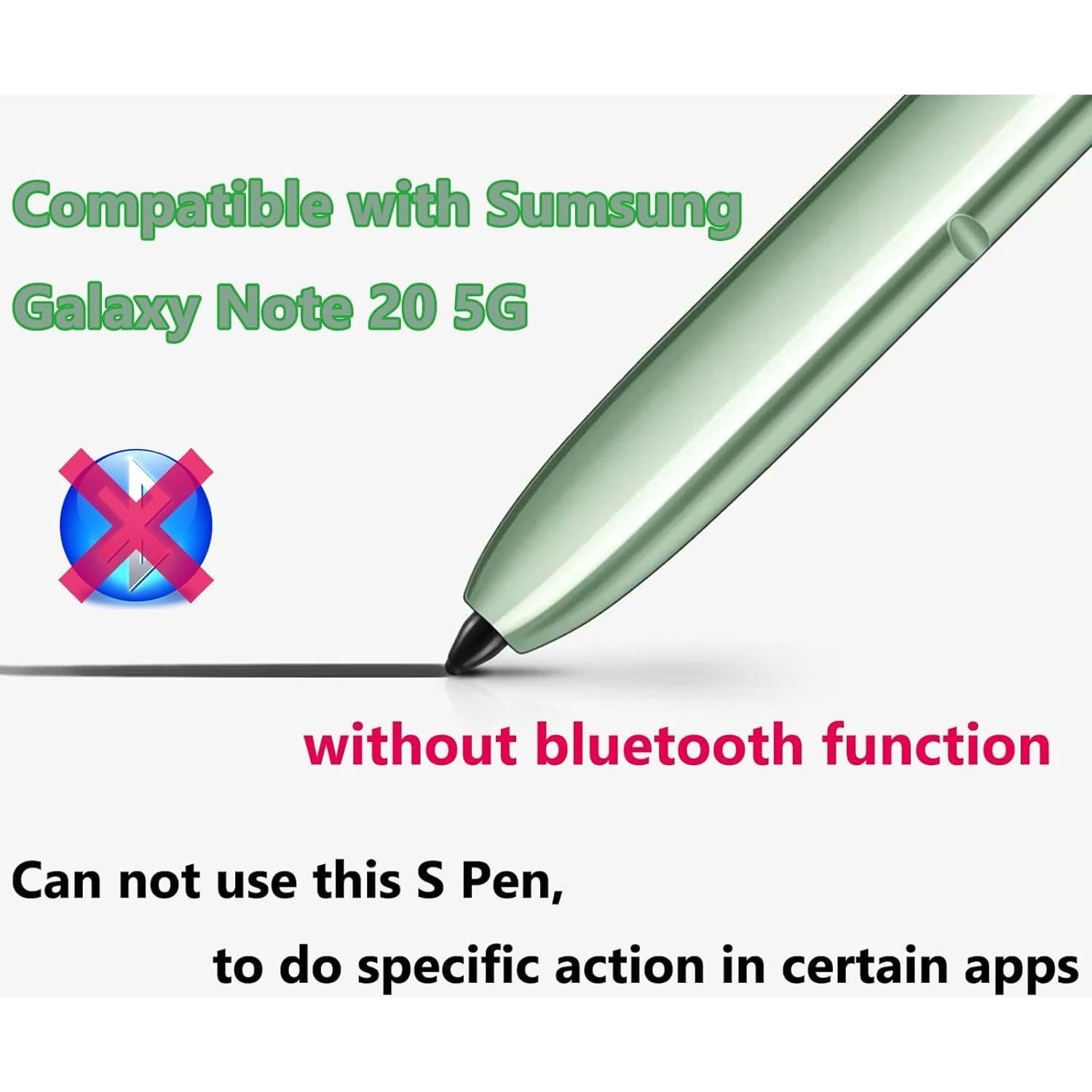 S Pen Reemplazo PCTC para Galaxy Note 20 5G Verde Místico