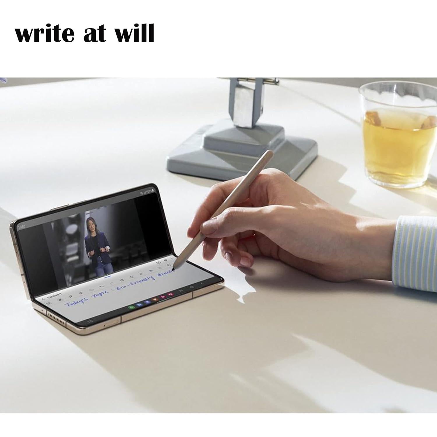 Lápiz Óptico Samsung Galaxy Z Fold 4/5 + 2 Puntas (Negro)