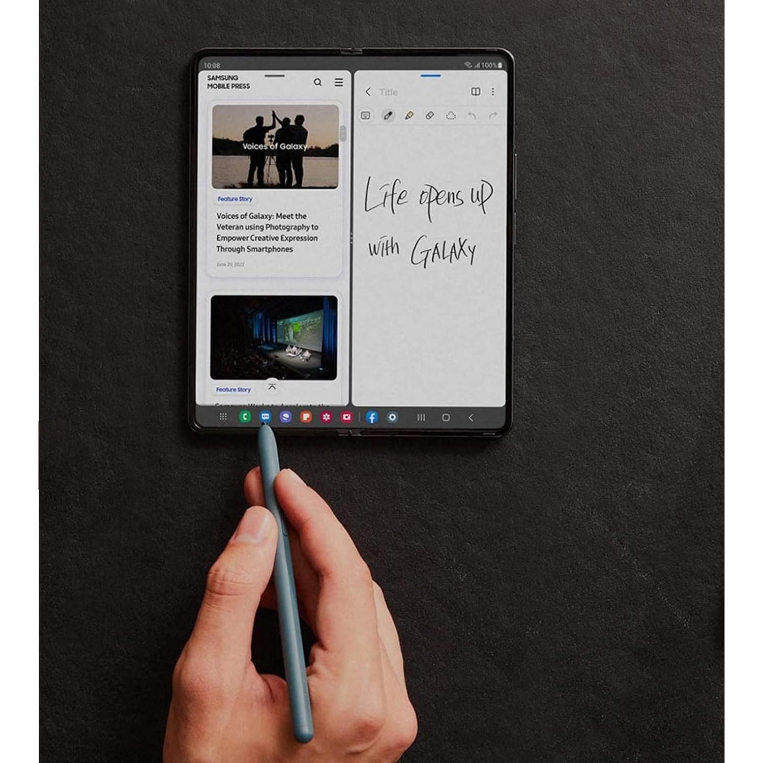 Lápiz Óptico Samsung Galaxy Z Fold 4/5 + 2 Puntas (Negro)