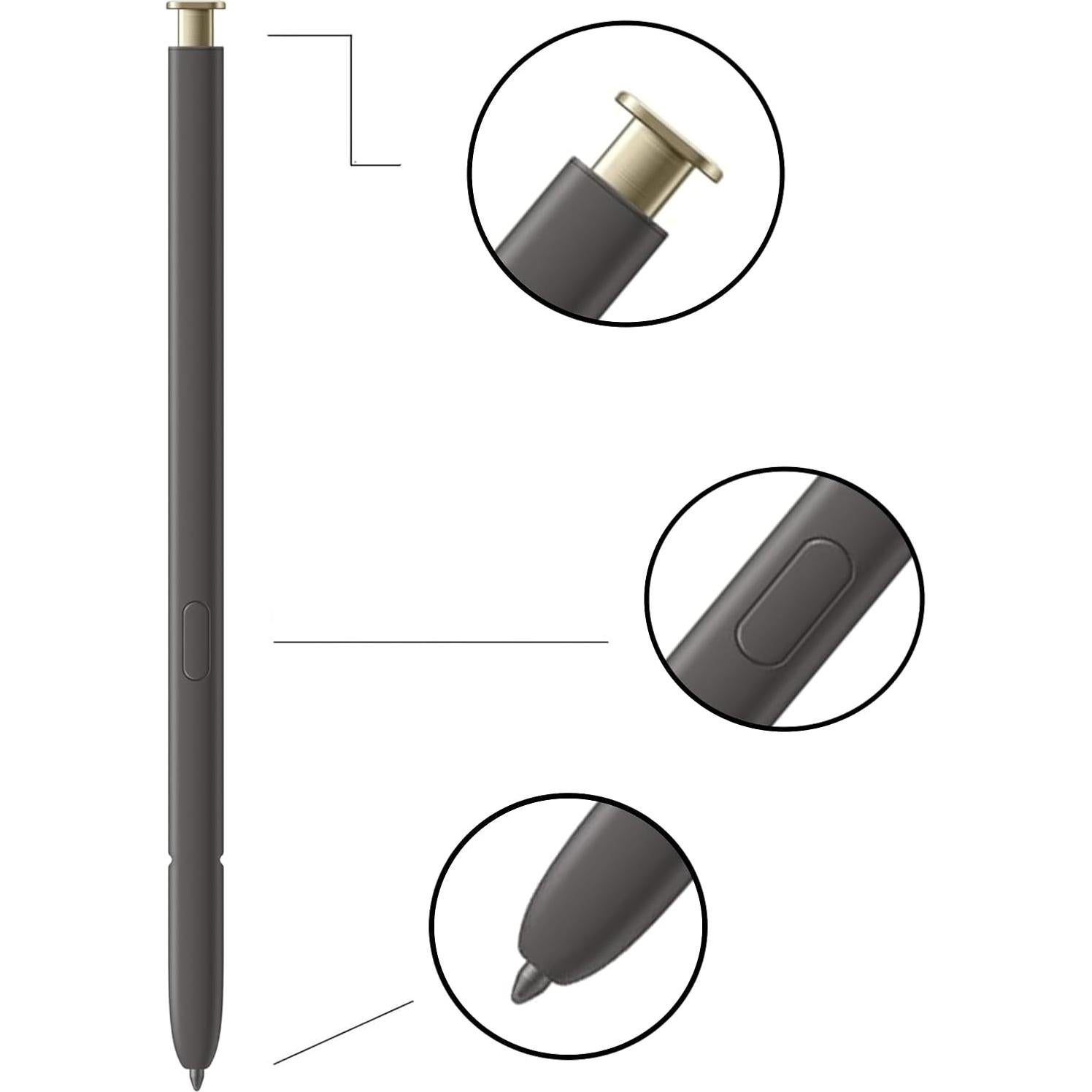 2 Pcs S Pen Dorado para Samsung Galaxy S24 Ultra