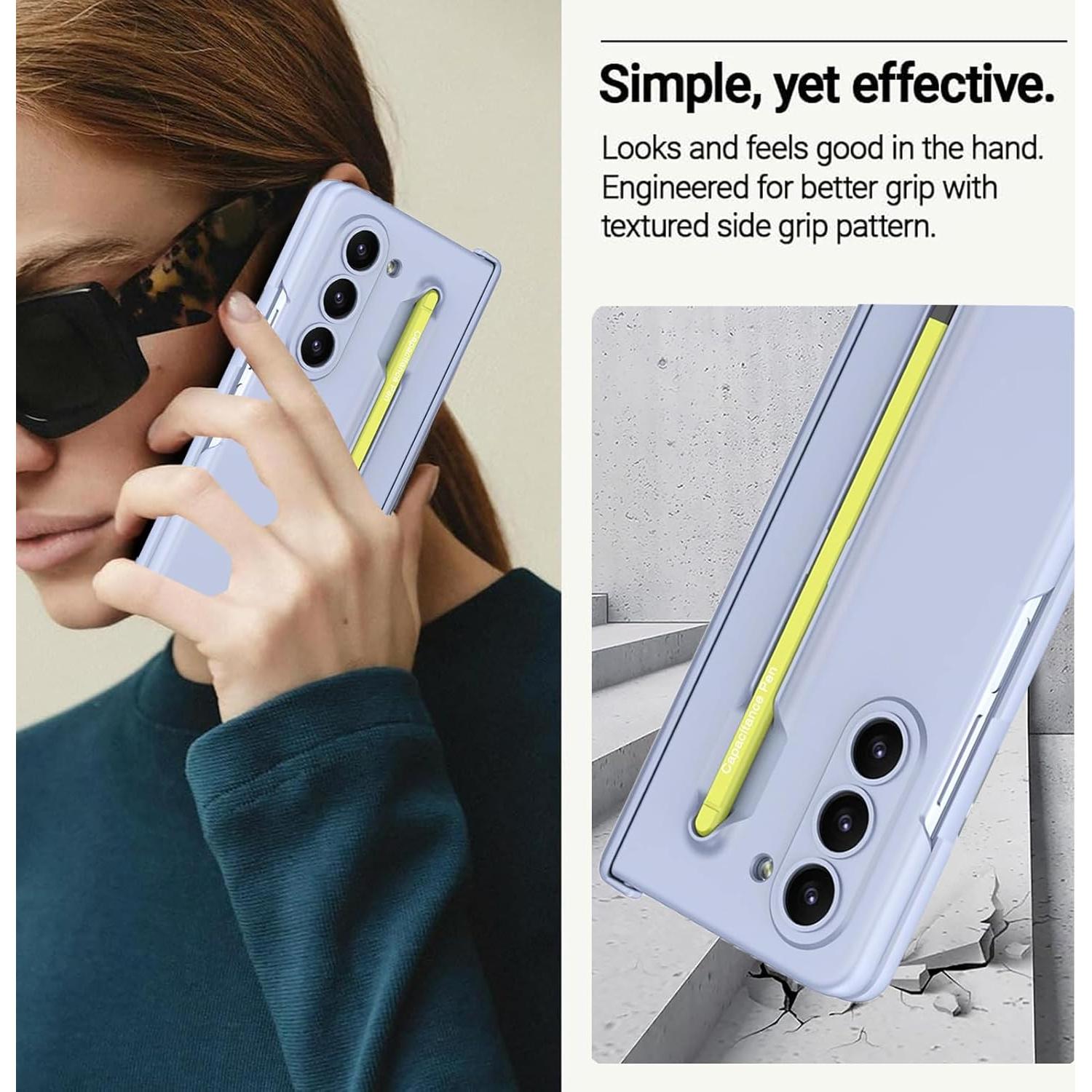 Funda NINKI para Galaxy Z Fold 5 con S Pen y Protector