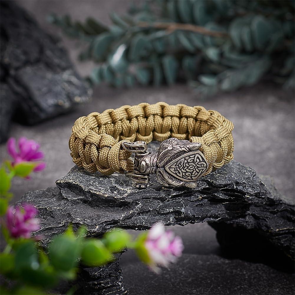 Hebilla de Paracord NBEADS Cabeza de Oso Antiguo 4.5cm