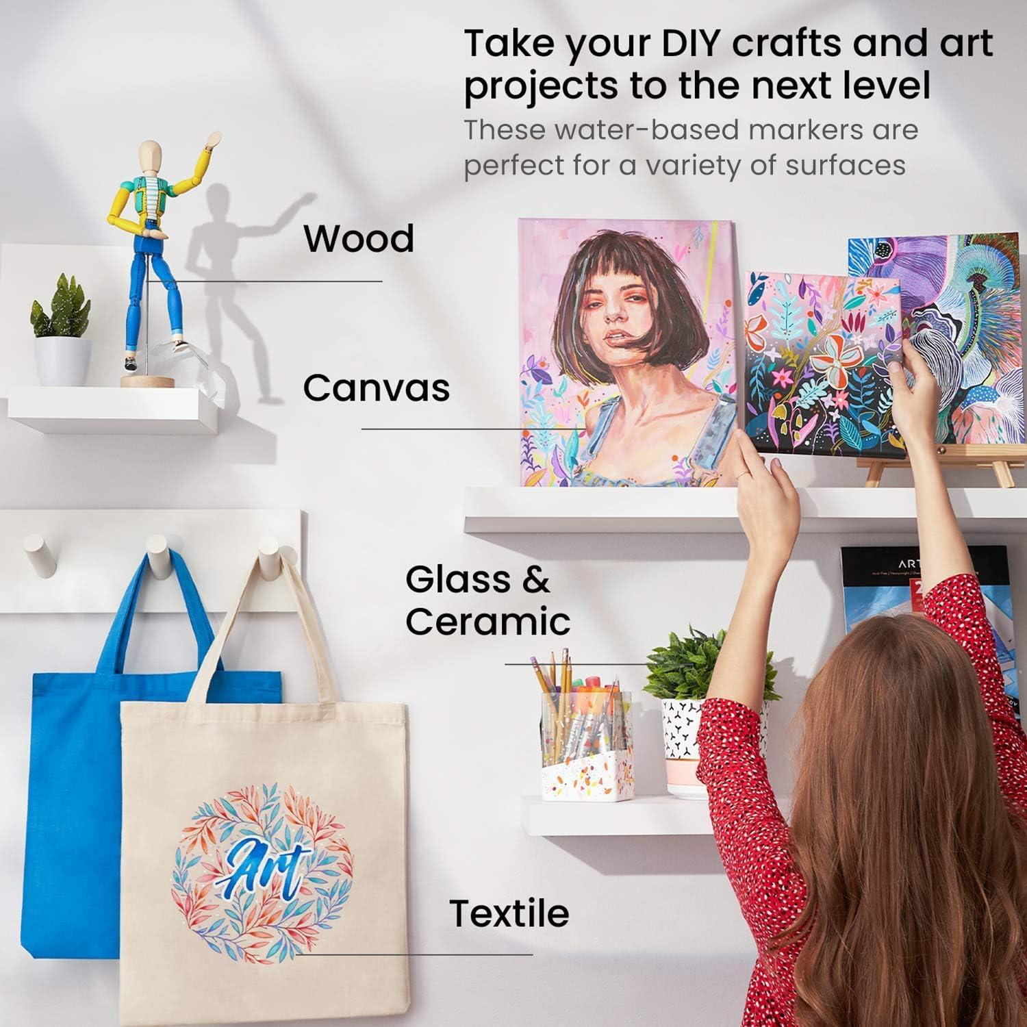 Set de 40 Marcadores de Pintura Acrílica ARTEZA Multicolor