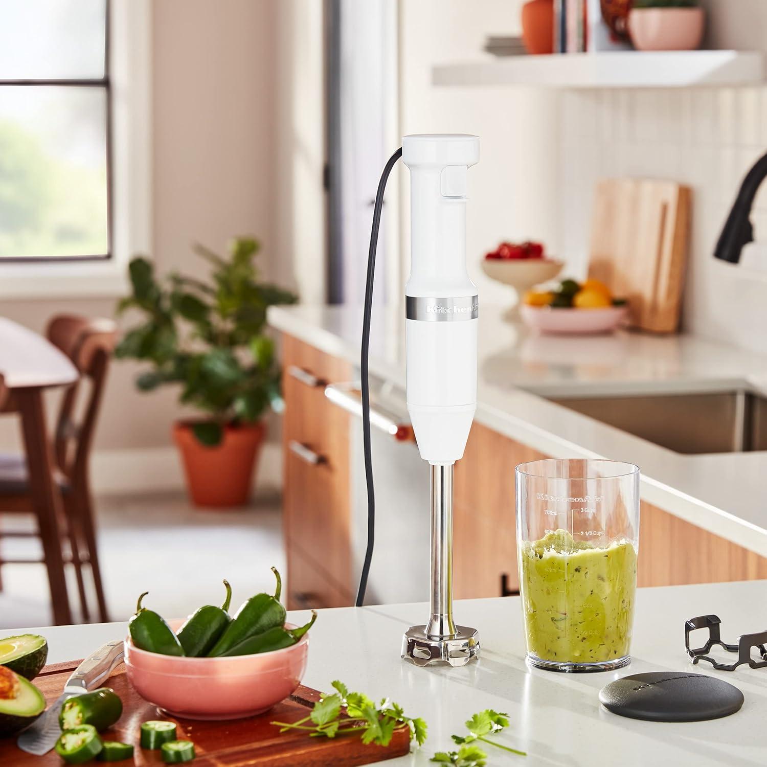 Batidora de Mano KitchenAid KHBV53 Blanca 1L Velocidad Variable