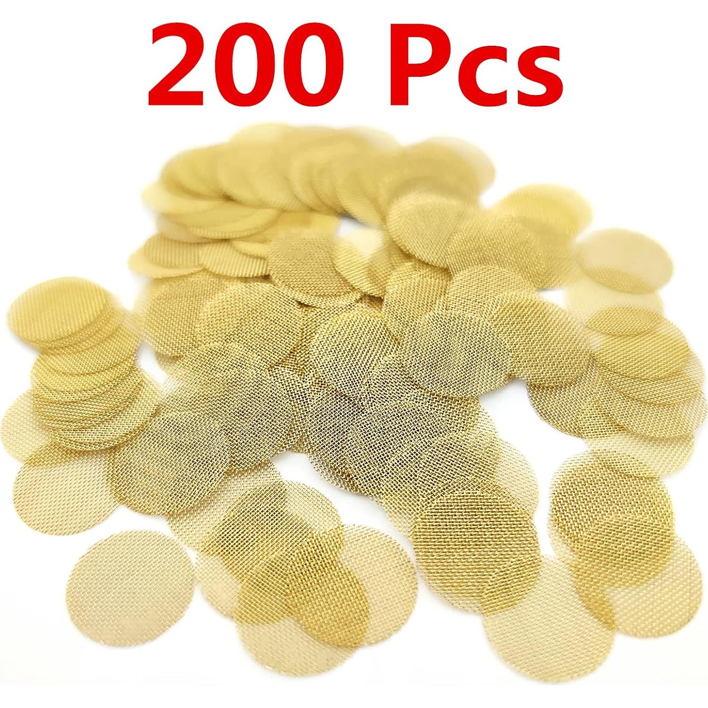 200 Pantallas de Latón 0.375" IKKKC con Caja de Almacenamiento