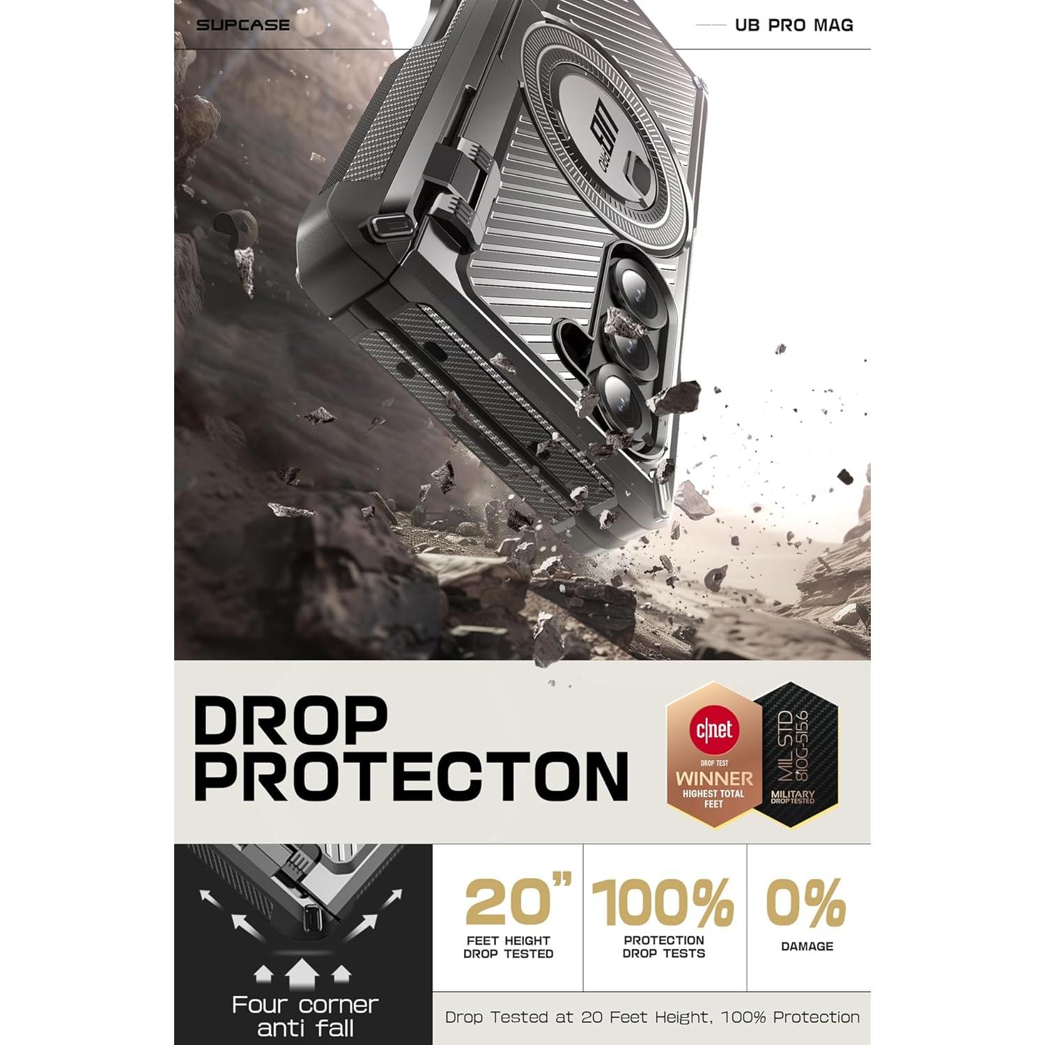 Funda SUPCASE para Galaxy Z Fold 6 con Soporte S Pen