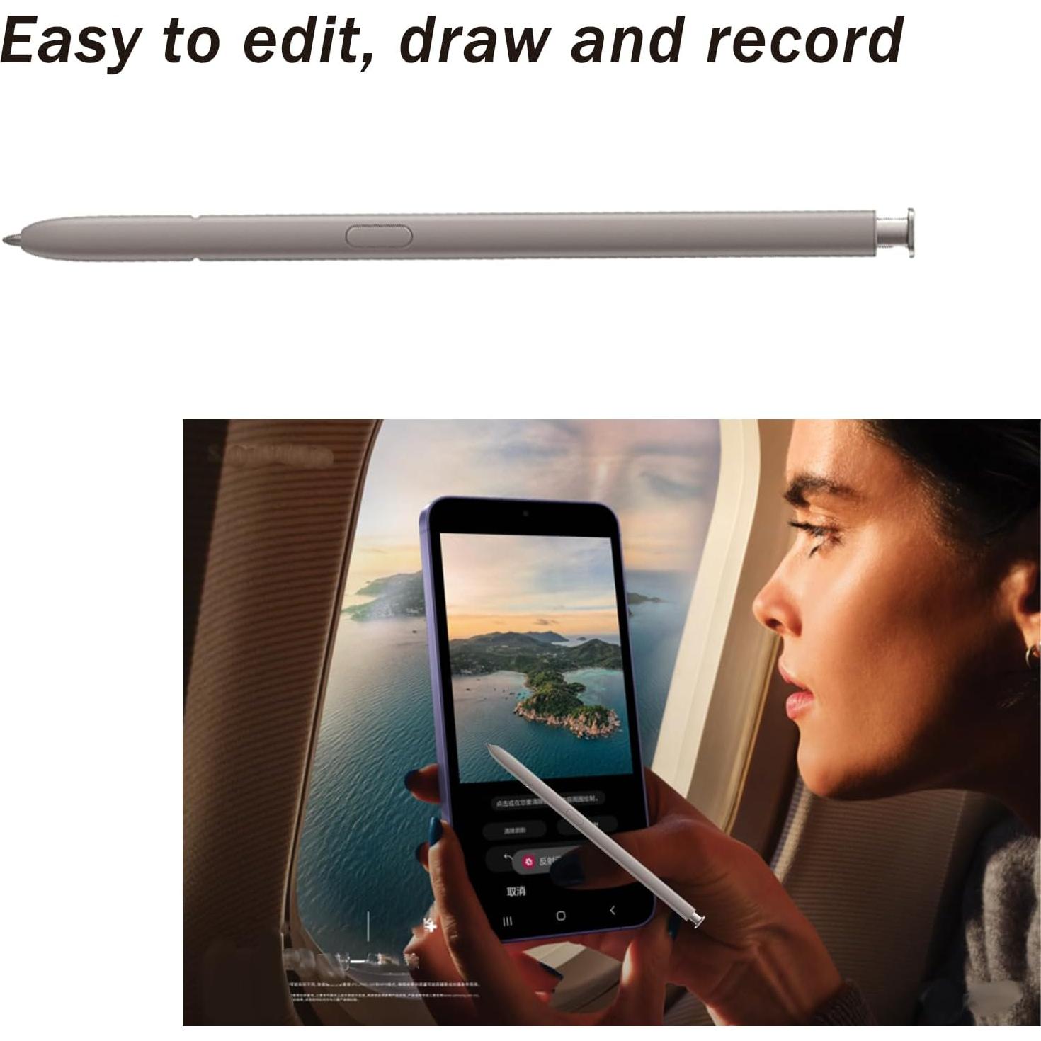 Paquete de 2 S Pen para Samsung Galaxy S24 Ultra Gris