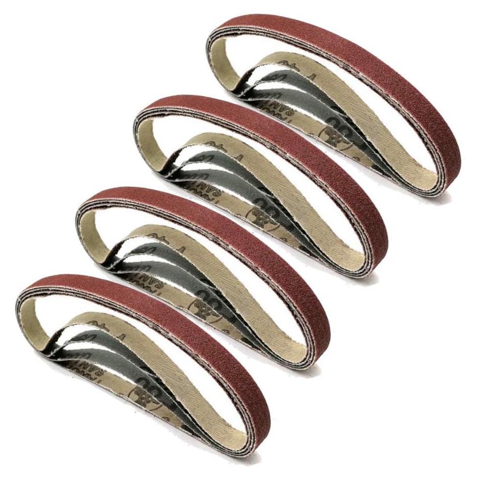 Cinta de Lijado 20 Piezas Zivisk 1.27 cm x 30.48 cm Granos 60-240