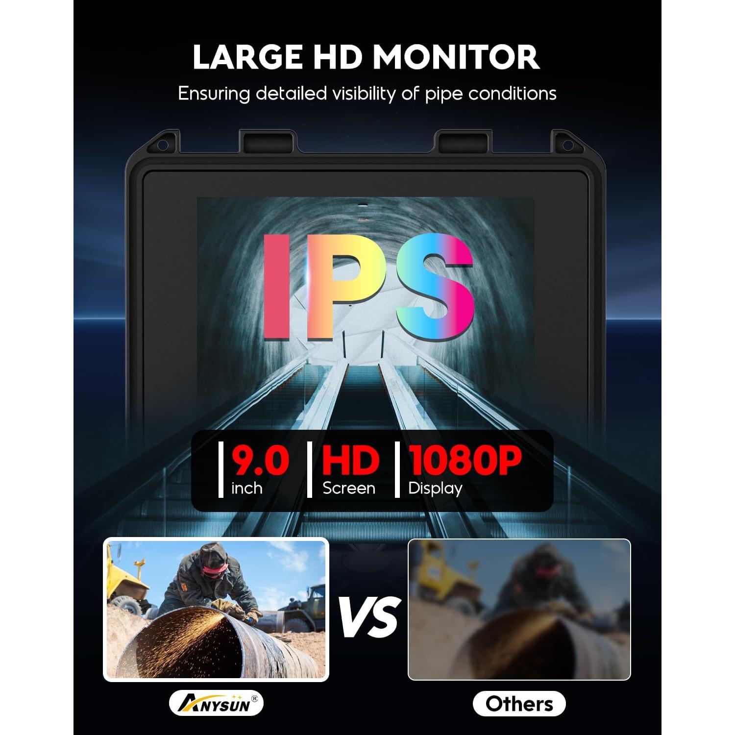 Cámara de Inspección de Alcantarillado Anysun 30M IP68 1080P