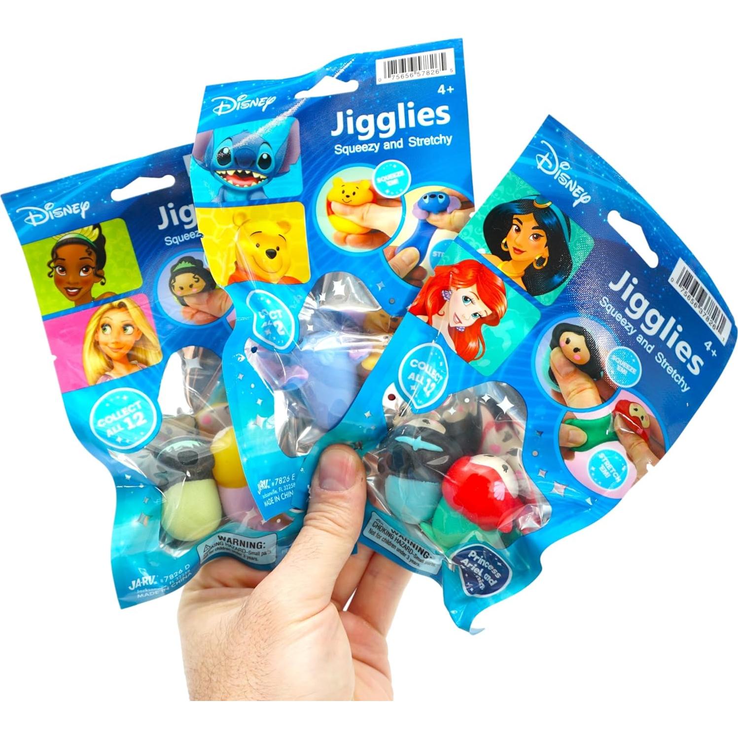 Mini Squishies Disney JA-RU - 12 Juguetes Alivio Estrés