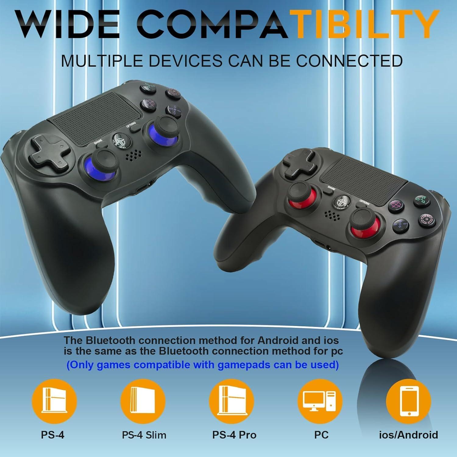 Controlador Inalámbrico PS4 Citnh 2 Pack Rojo y Azul