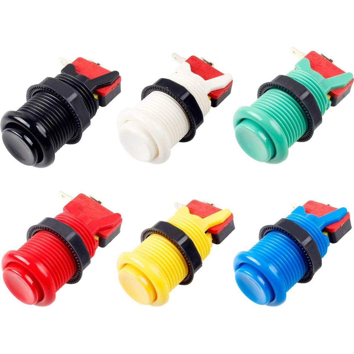 Kit de Piezas DIY Arcade HAAMIIQII 2 Jugadores USB Joysticks y Botones