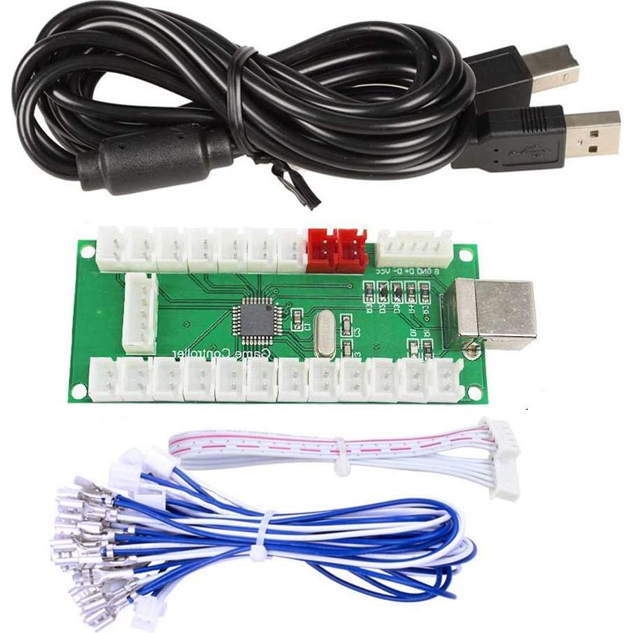 Kit de Piezas DIY Arcade HAAMIIQII 2 Jugadores USB Joysticks y Botones