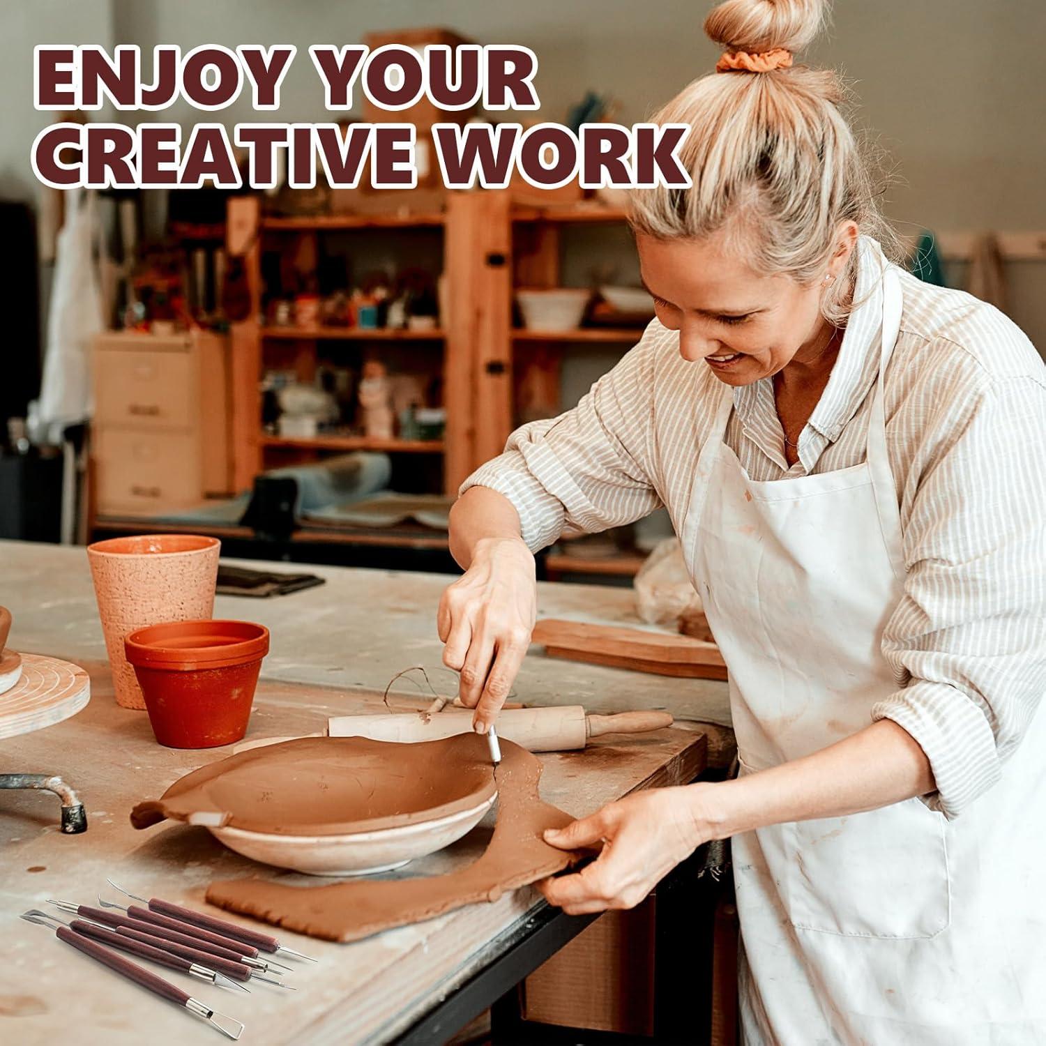 Kit de Herramientas de Escultura de Arcilla UUSYCUN - 6 Piezas