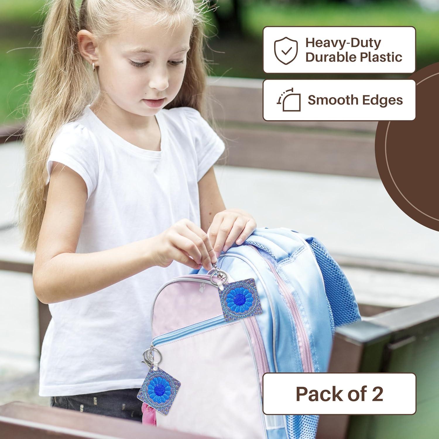 Llavero de Cerámica Islámica 3dRose - Juego de 2 Unidades