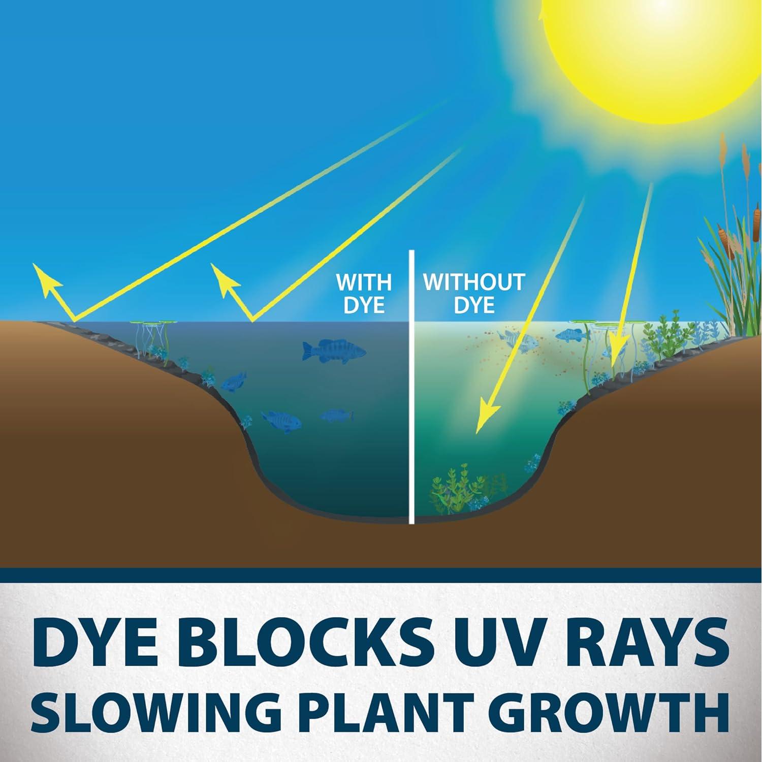 Colorante Azul Natural para Estanques Airmax - 16 Paquetes Solubles