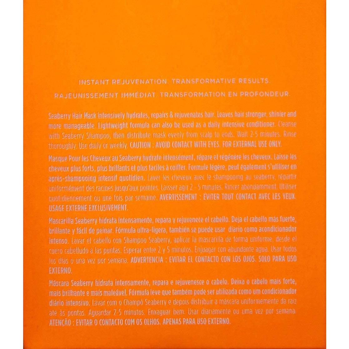 Máscara para Cabello Obliphica Seaberry 480g Hidratante