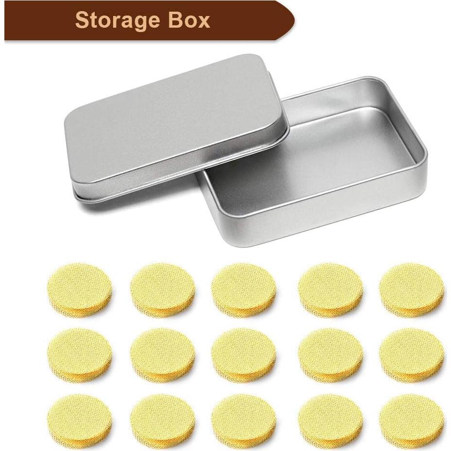 200 Pantallas de Tubo de Latón Premium 1.27 cm con Caja Metal