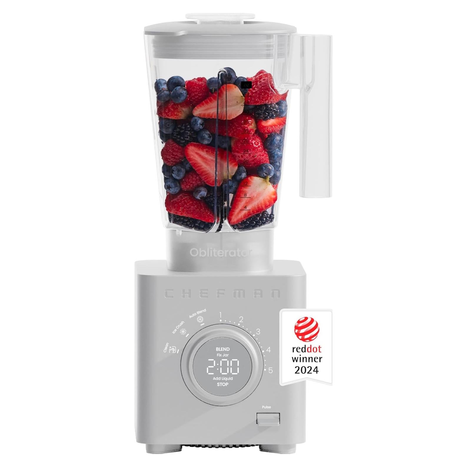 Licuadora Chefman RJ27-T1 1.42L 1380W Auto-Mezcla Concreto