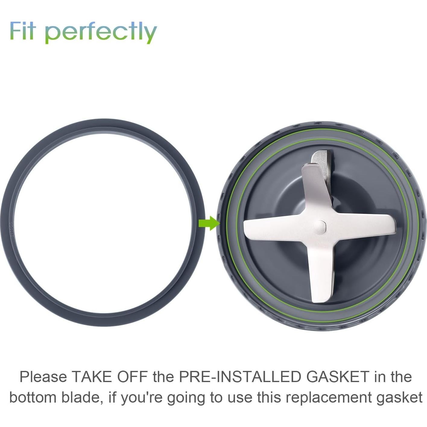 Piezas de Repuesto NutriBullet 32oz Cuchilla y Juntas