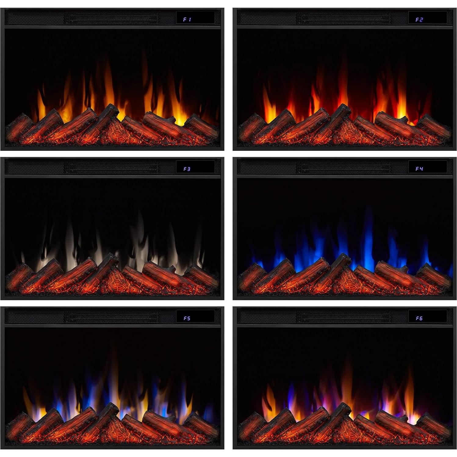 Chimenea Eléctrica Real Flame 5092 Slim 1500W LED