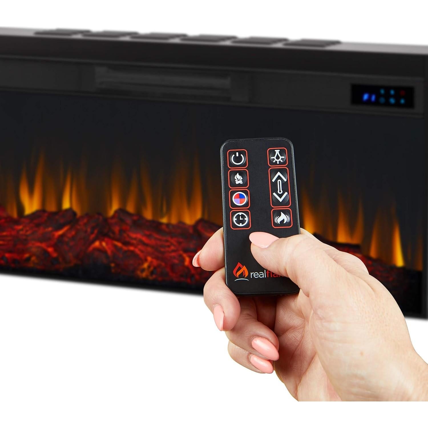 Caja de Fuego Eléctrica Real Flame 1500W con Control Remoto