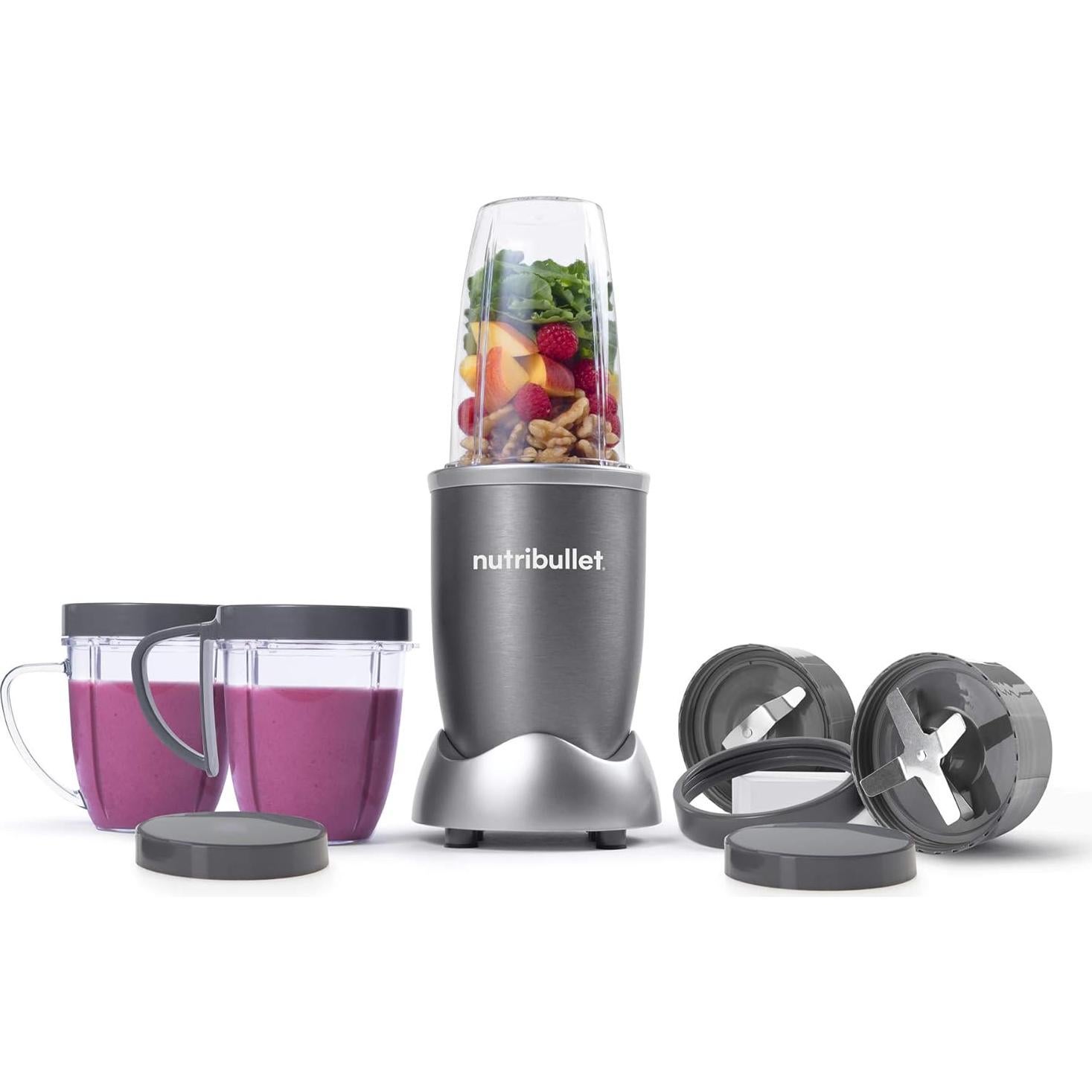 NutriBullet NBR-1201 Mezclador 600W 12 Piezas Gris