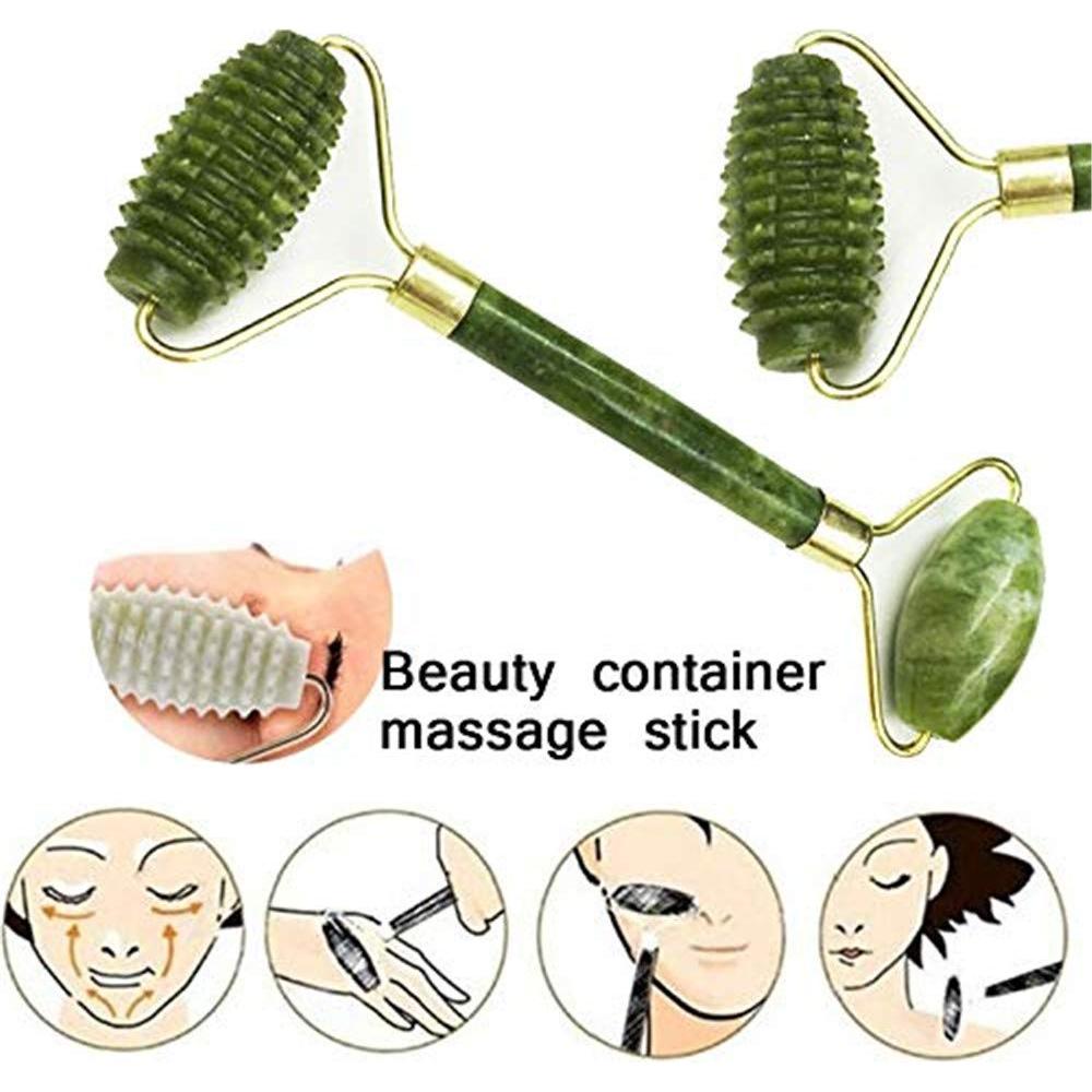 Rodillo Facial de Jade Shenghang 14.3x6.3cm Antiarrugas