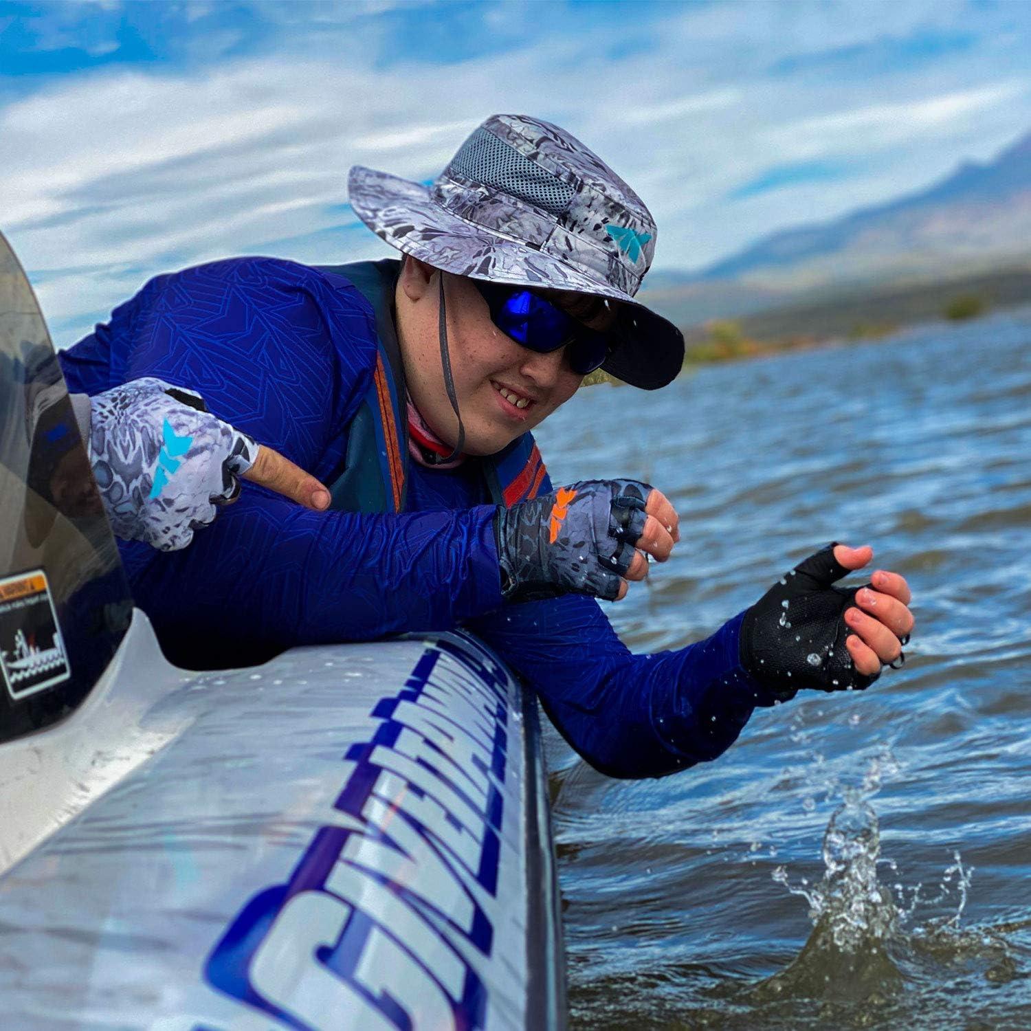 Guantes de Pesca KastKing Gill Raker UPF50+ Unisex - Camo Prym1