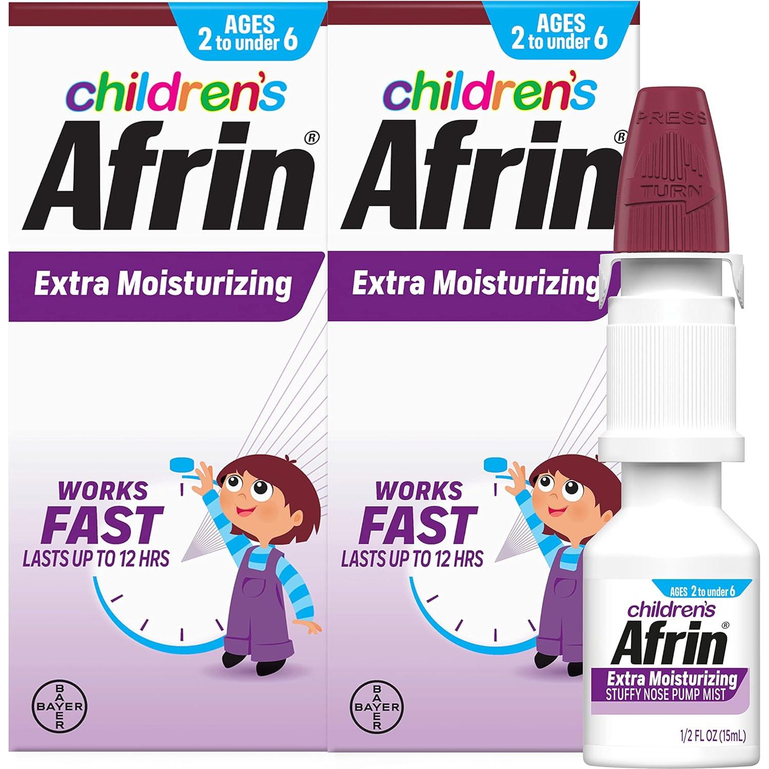 Afrin Spray Nasal Extra Hidratante Niños 15 ml - Paquete Doble