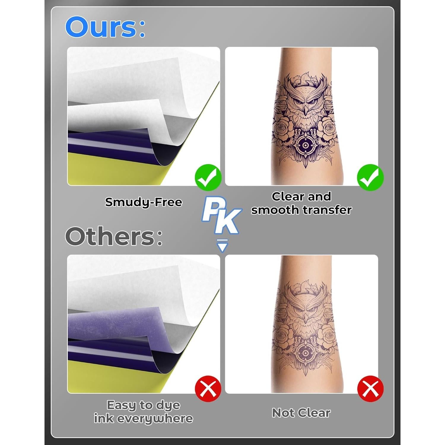 Papel de Transferencia de Tatuaje Itari A4 35 Hojas