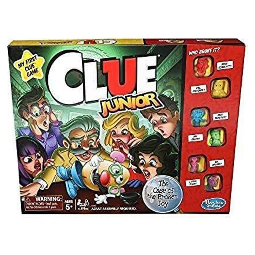 Juego de Mesa Clue Junior Hasbro para Niños + Misterio Juguete Roto