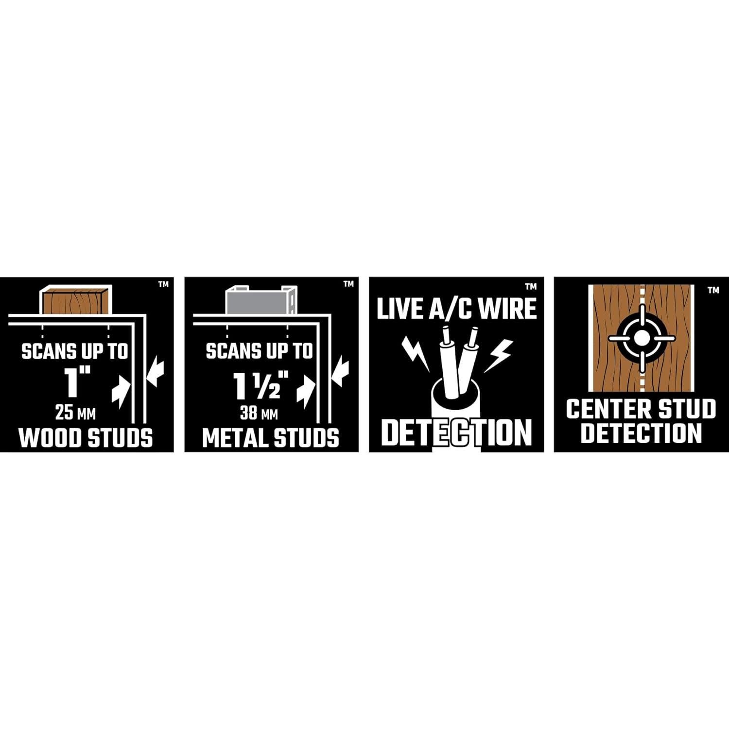 Buscador de Vigas Craftsman CMHT77621, 3.81 cm, Detección CA