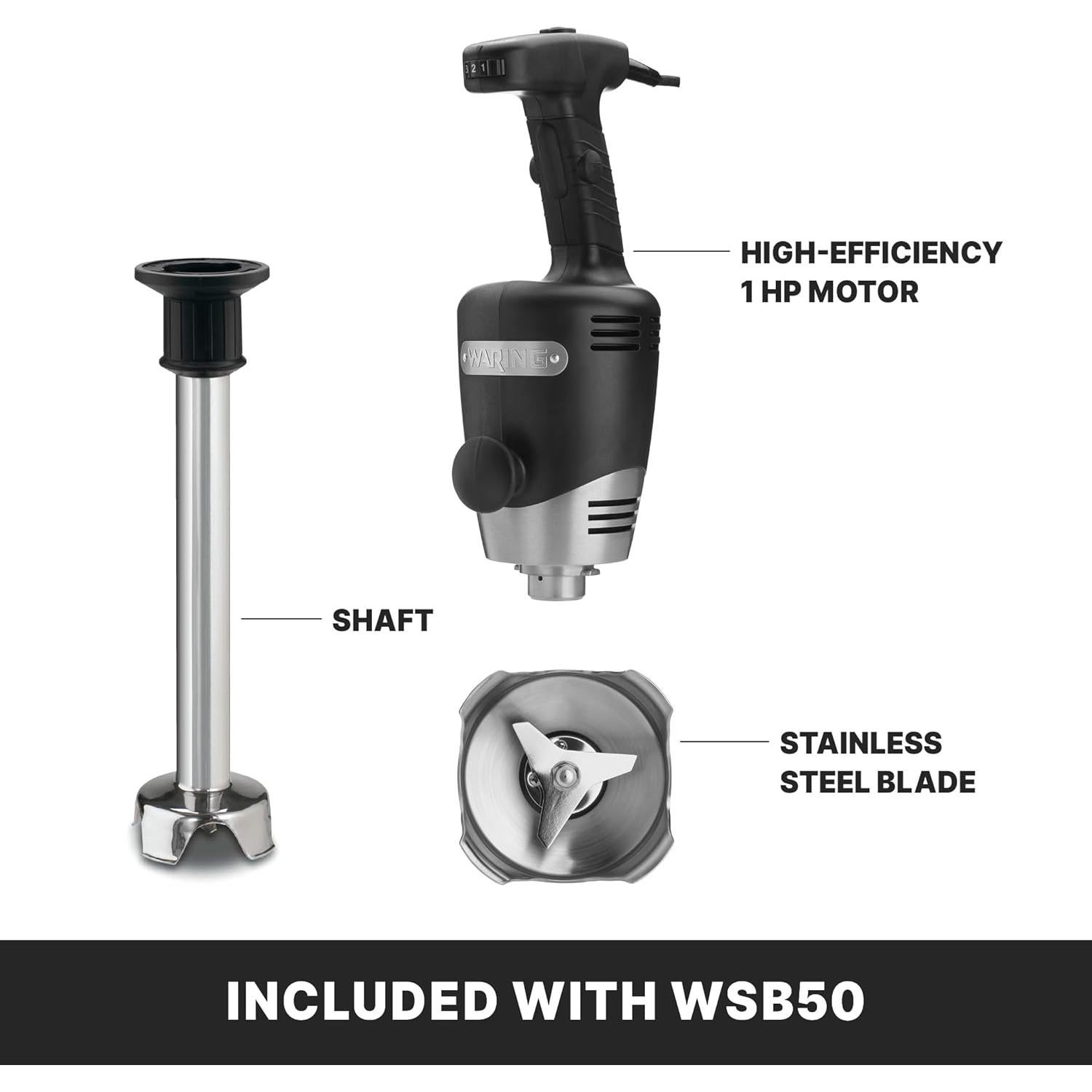 Batidora de Inmersión Waring WSB50 12" 10 Galones 1 HP