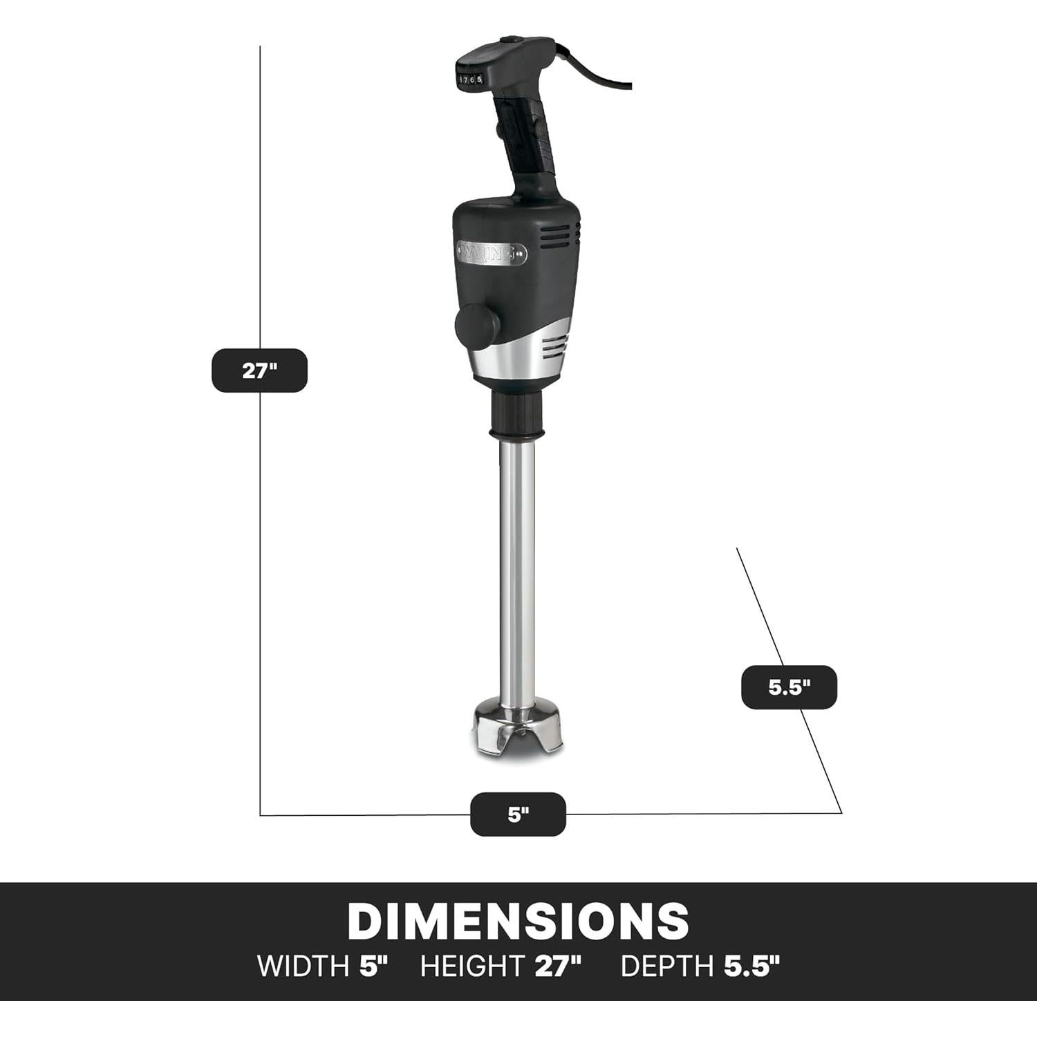Batidora de Inmersión Waring WSB50 12" 10 Galones 1 HP
