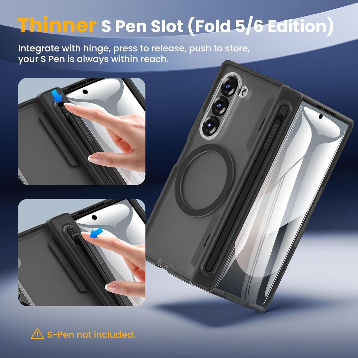 Funda Caka para Samsung Galaxy Z Fold 6 con S Pen - Negro