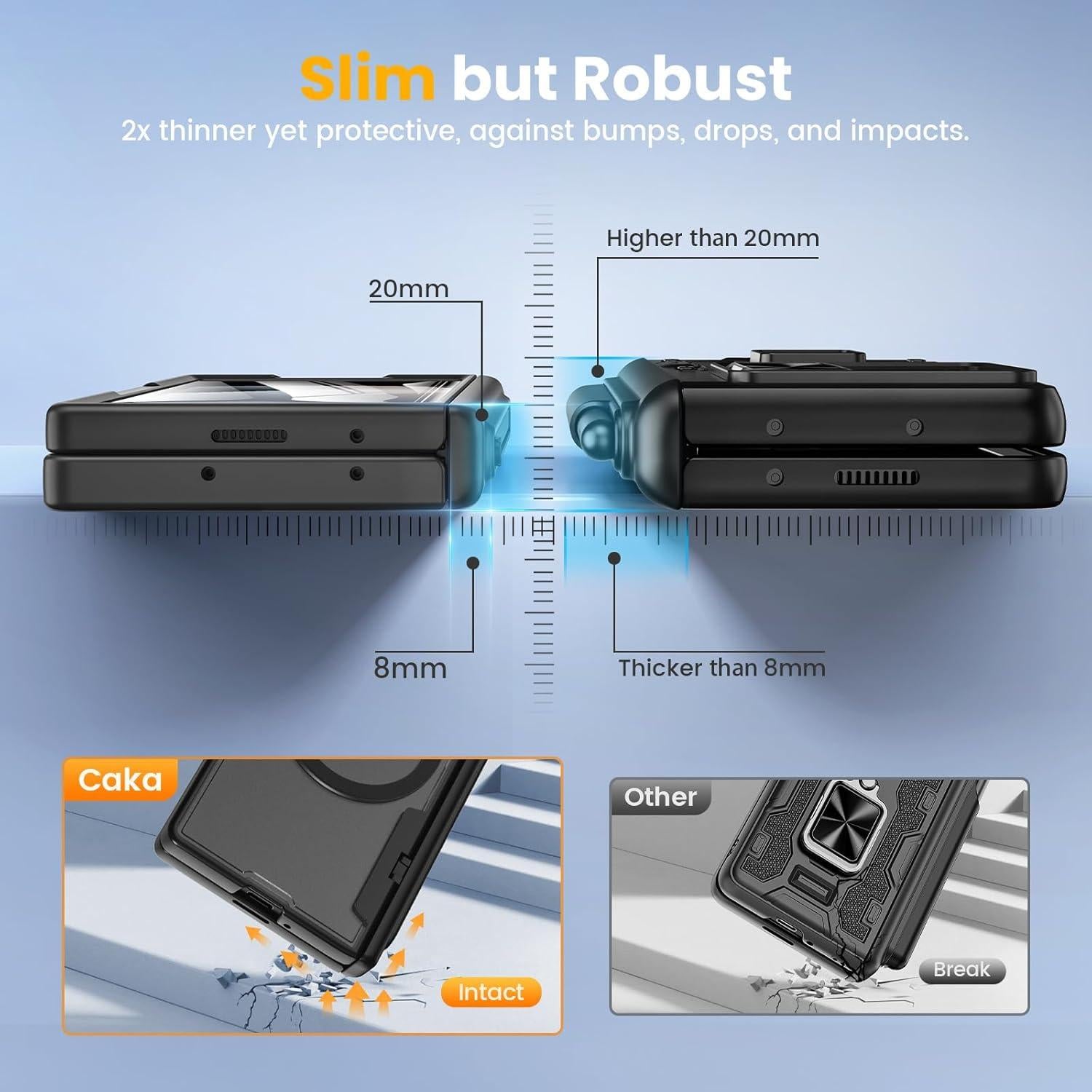 Funda Caka para Samsung Galaxy Z Fold 6 con S Pen - Negro