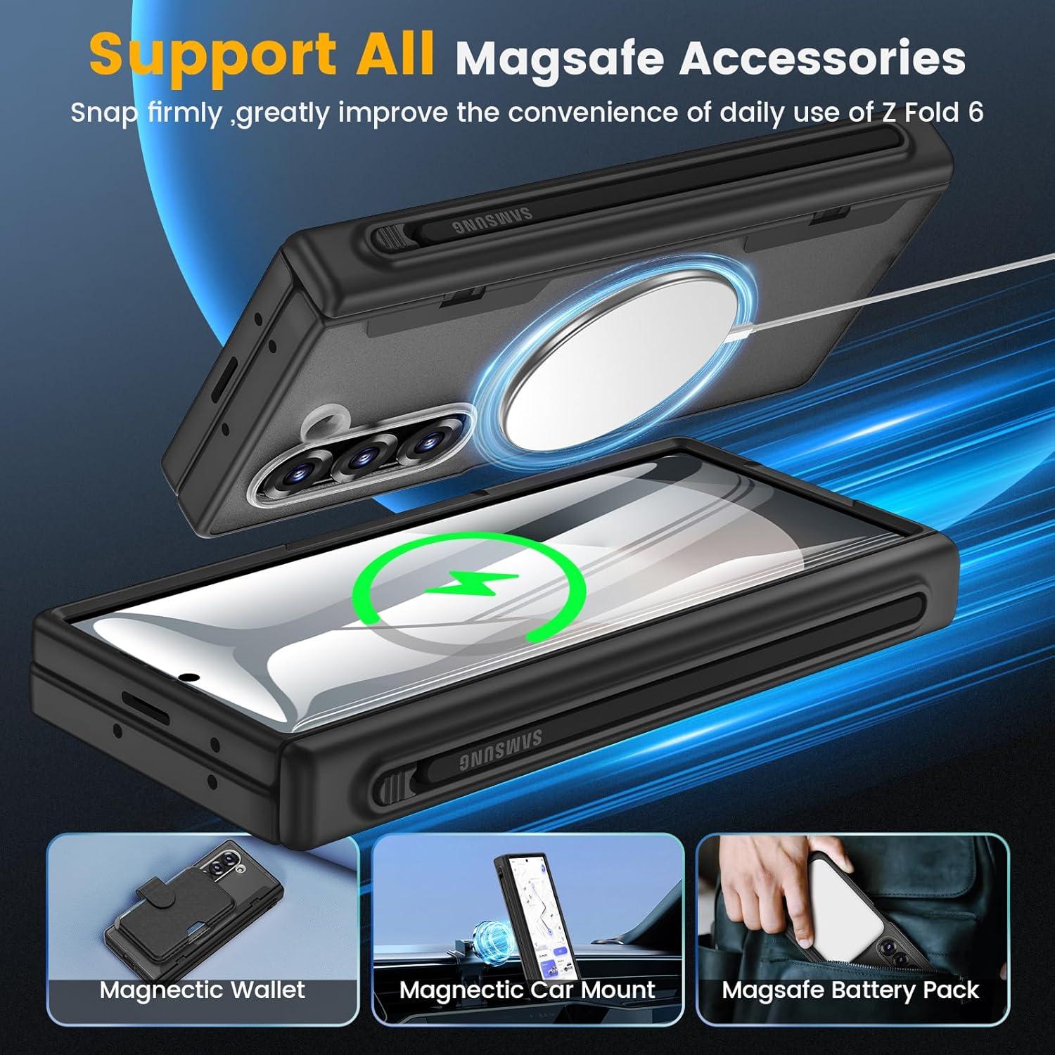 Funda Caka para Samsung Galaxy Z Fold 6 con S Pen - Negro