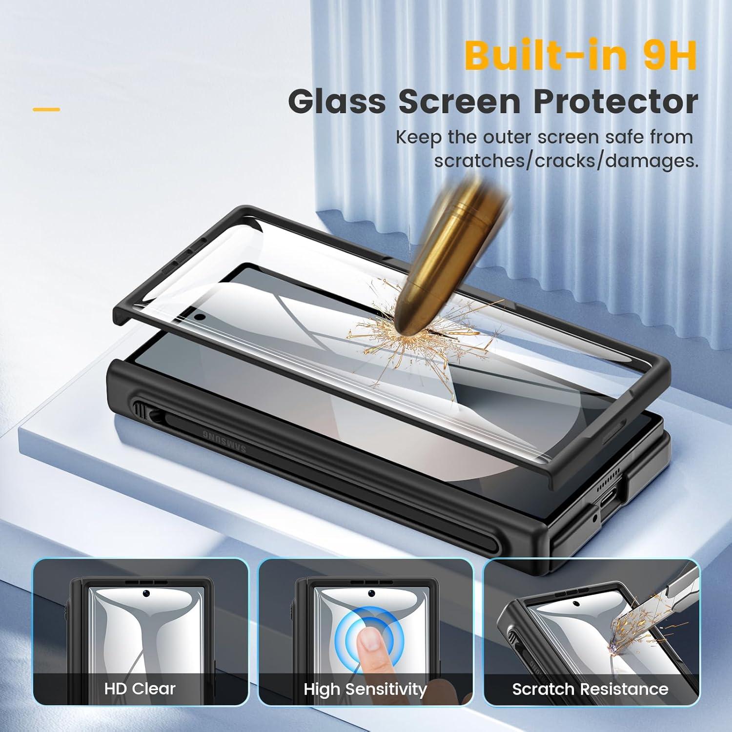 Funda Caka para Samsung Galaxy Z Fold 6 con S Pen - Negro